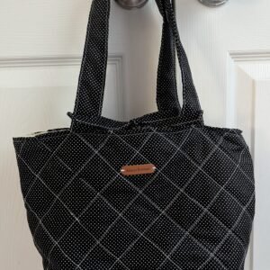 Black Polka Dot Tote